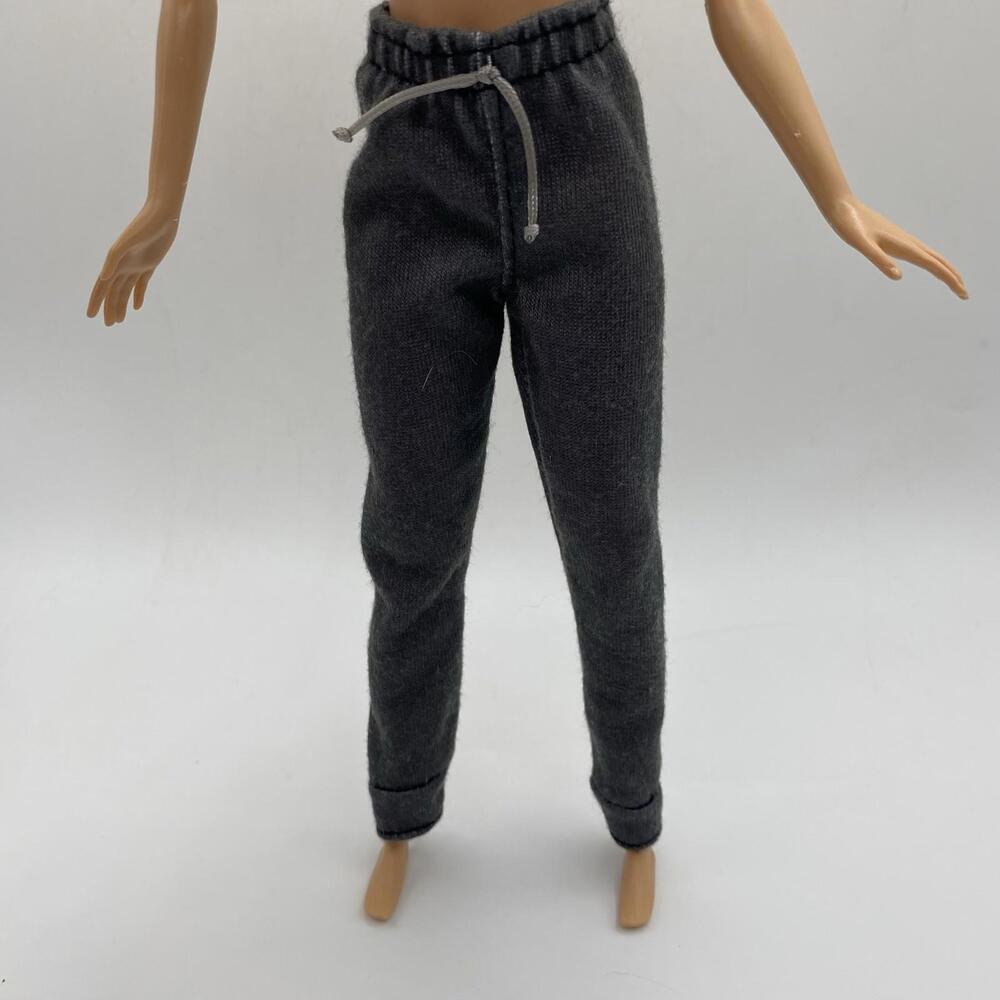 Barbie Clothes ~ Charcoal Grey Jogger Pants Drawstring